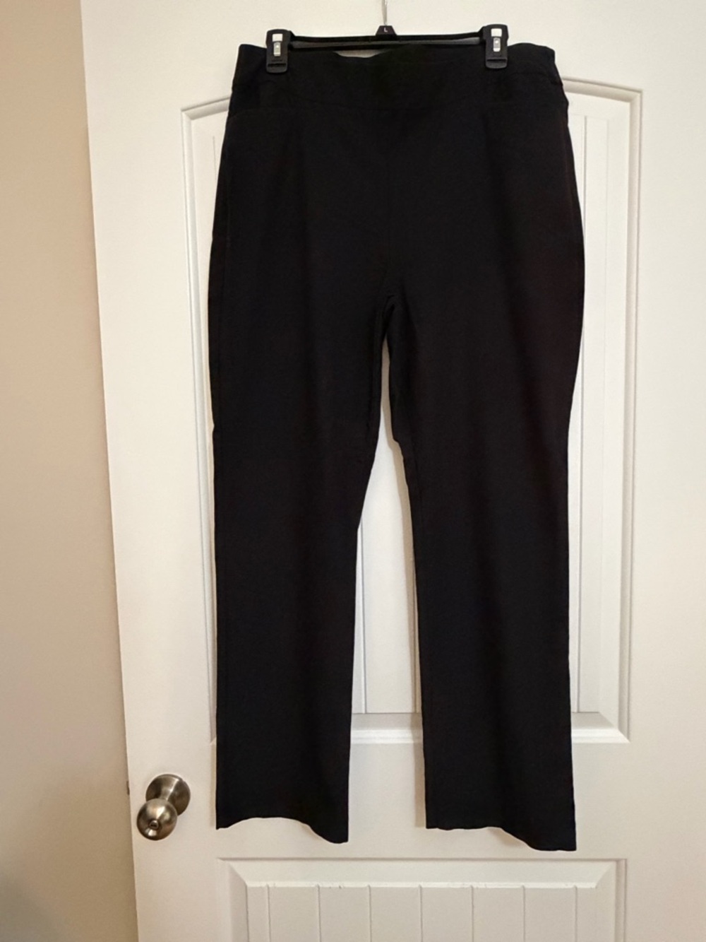 Chico's Black Stretch Straight-Leg Women's Pants Sz 2.5R (14R)